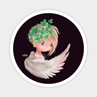 Christmas Ivy Angel Magnet